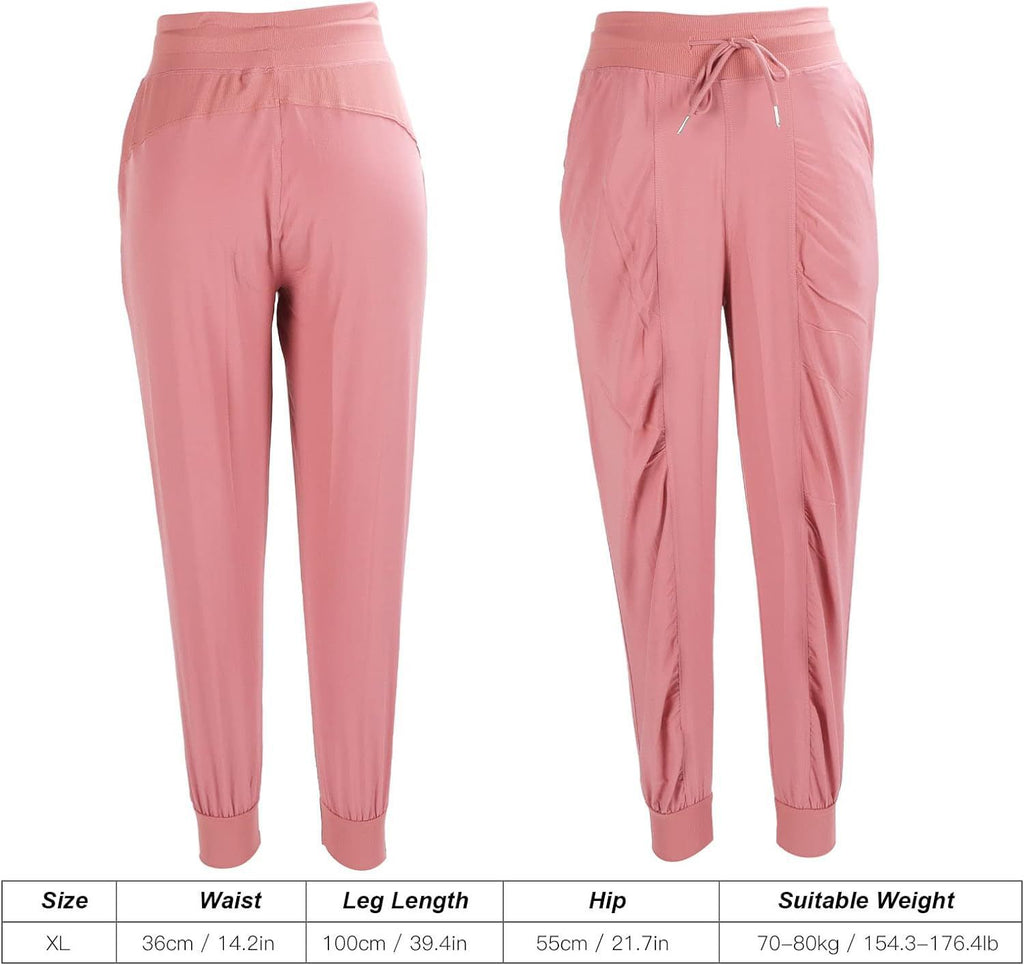 New Drawstring Pleated Sports Women's Summer Quick-drying Running Fitness Casual Pants Cross-border Lightweight Straight Leg Ankle-length Pants