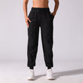 New Drawstring Pleated Sports Women's Summer Quick-drying Running Fitness Casual Pants Cross-border Lightweight Straight Leg Ankle-length Pants