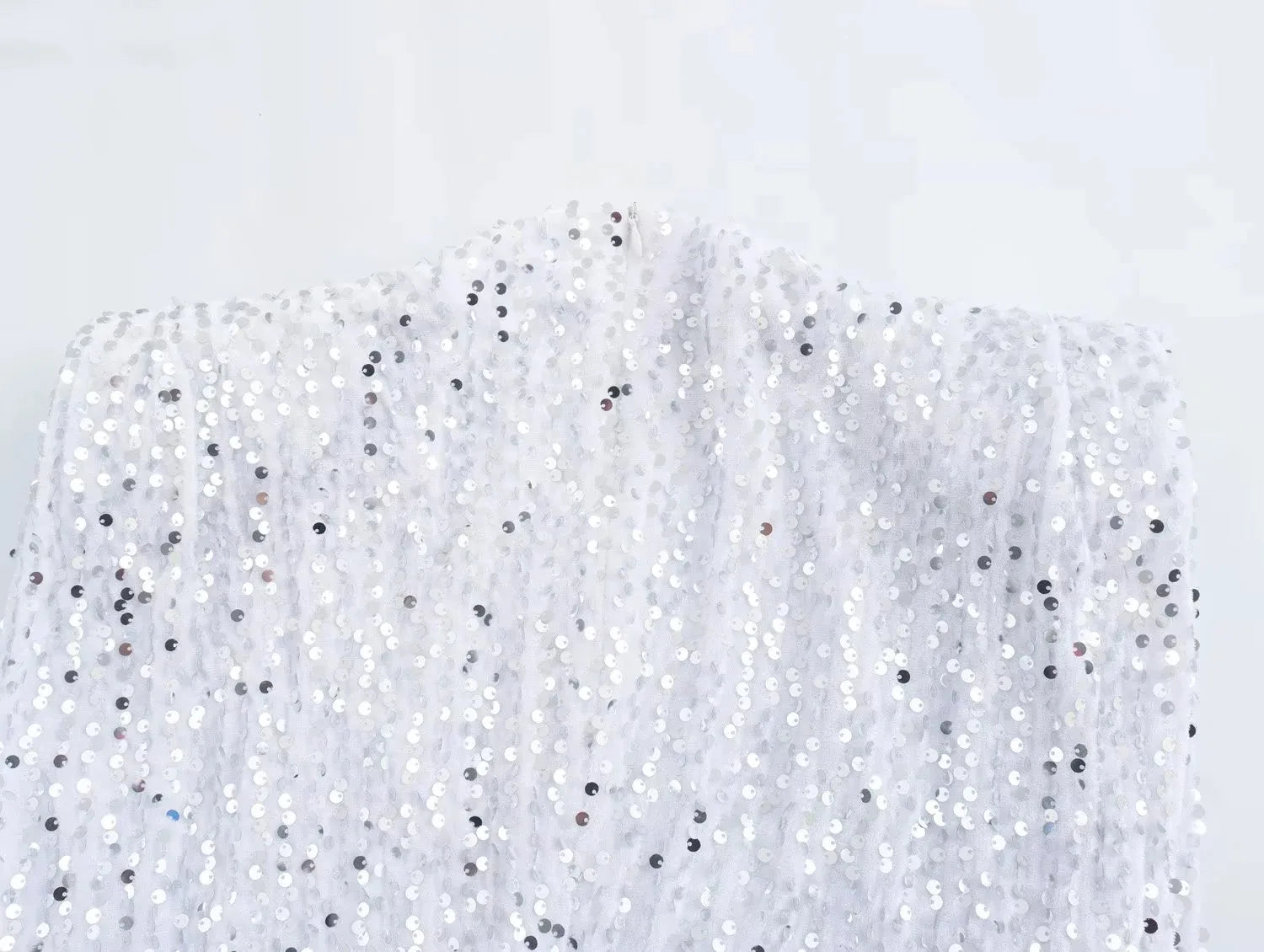 KONDALA 2026 Spring Women Sequined Party Dresses Shoulder Pad Sheath Mini Dress Sleeveless Valentine‘s Day Women Elegant Dresses