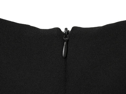 ETJ 2025 women's new products are elegant and stylish Short dress with a boat neck and short sleeves with pleats  black dress
