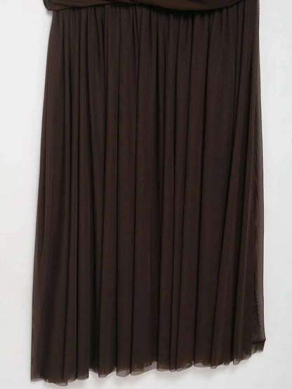 KONDALA 2026 Spring Summer Elegant Women Dresses Wedding Guest Ladies Patch Work Tulle Dresses Valentine‘s Day Woman Dresses
