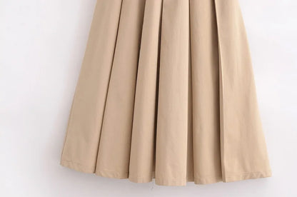 MUJER 2025 Woman Dresses Belt Pleated Midi Dress Women Sleeveless Summer Dress Woman Knitted Party Dresses for Women Sundress