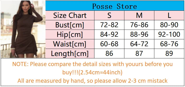 Crew Neck Solid Slim Sheath Dress Fashion Women Long Sleeve Short Wrap High Waisted Mini Dresses Lady 2026 Party Evening Gown