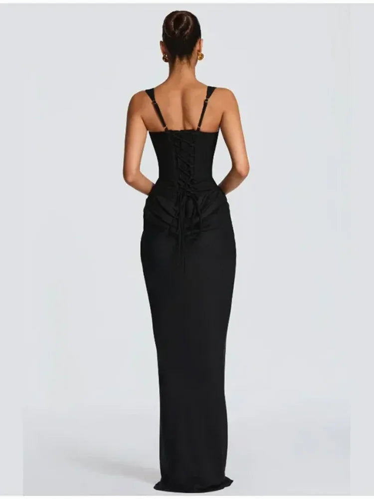 Sexy Square-neck Halter Mini Dress Women Pleated Sleeveless Backless High Waist Bodycon Dresses 2026 New Summer Lady Party Robe