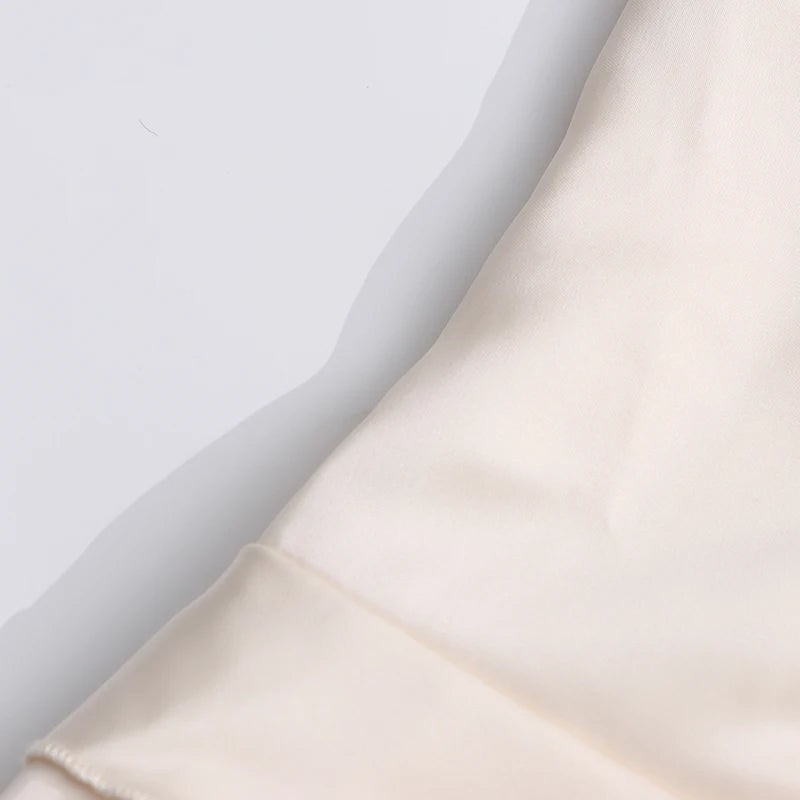 TWOTWINSTYLE Spliced Ruffles Slimming Dresses for Women Strapless Sleeveless High Waist Dress Patchwork Shawl Dress Female