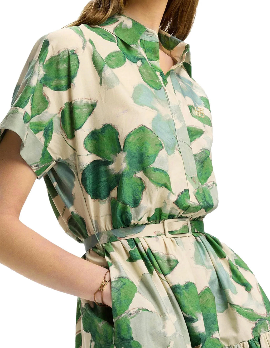 CHCH Women's Elegant Dress Hit Color Spliced Waist Cinching Elegant Dresses Women Pockets Midi Dress Office Lady Fashion