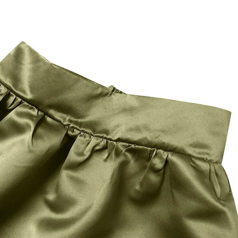 ZANZEA Women Satin Silk Black Maxi Long Skirts Elegant Luxury High Waisted A-Line Party Jupe Femme with Back Zipper Faldas Mujer