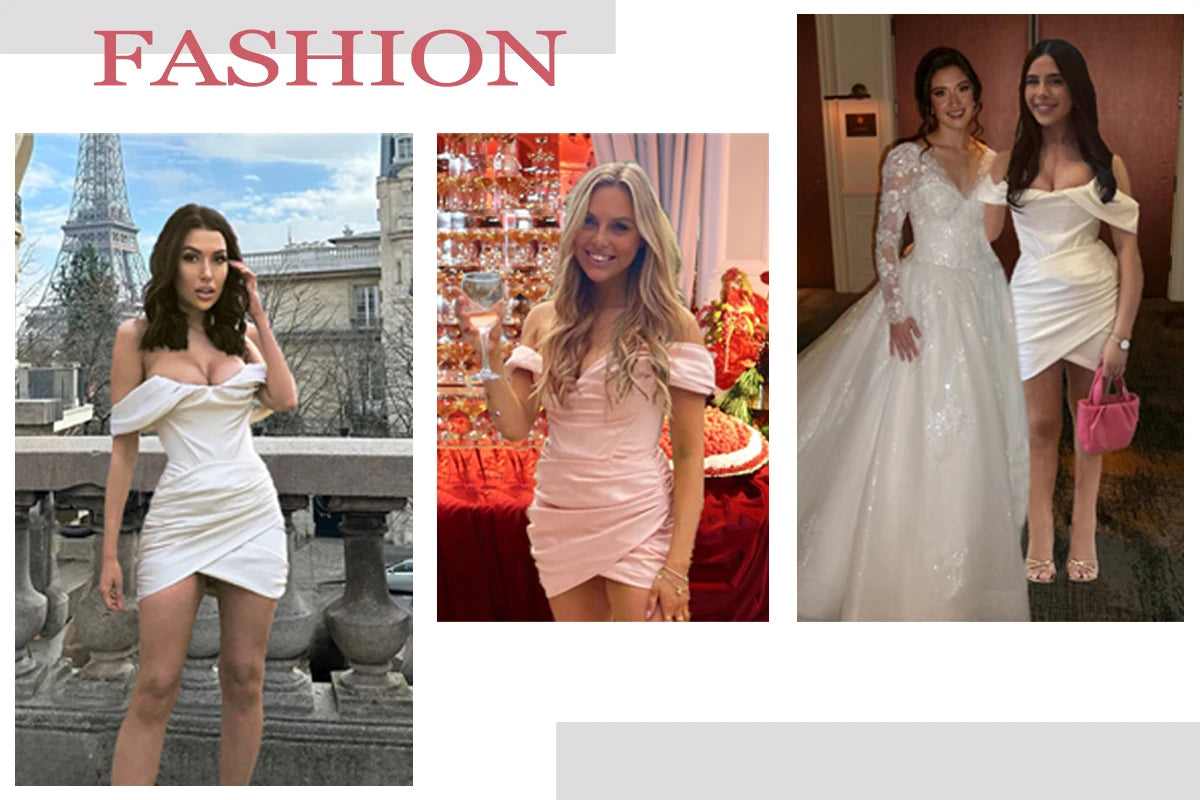Suninheart White Evening Dresses for Events Red Long Sleeve Lace Elegant Party Dresses 2025 Women Luxury Wedding Prom Dress Gown