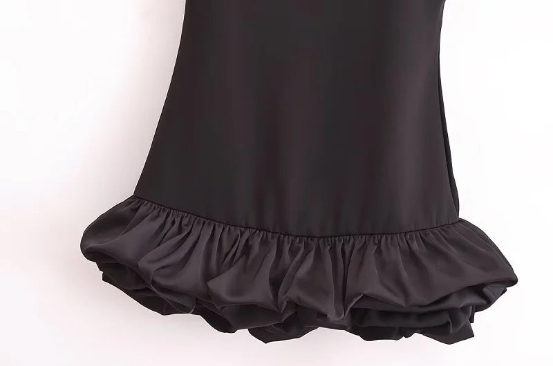 MUJER White Ruffle Mini Dress Women Sleeveless Bodycon Dress Woman off Shoulder Party Dresses Women Sexy Backless Women Dress