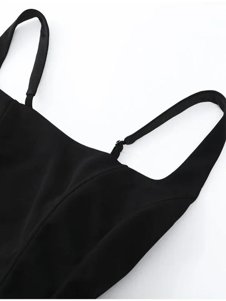 Sexy Square-neck Halter Mini Dress Women Pleated Sleeveless Backless High Waist Bodycon Dresses 2026 New Summer Lady Party Robe
