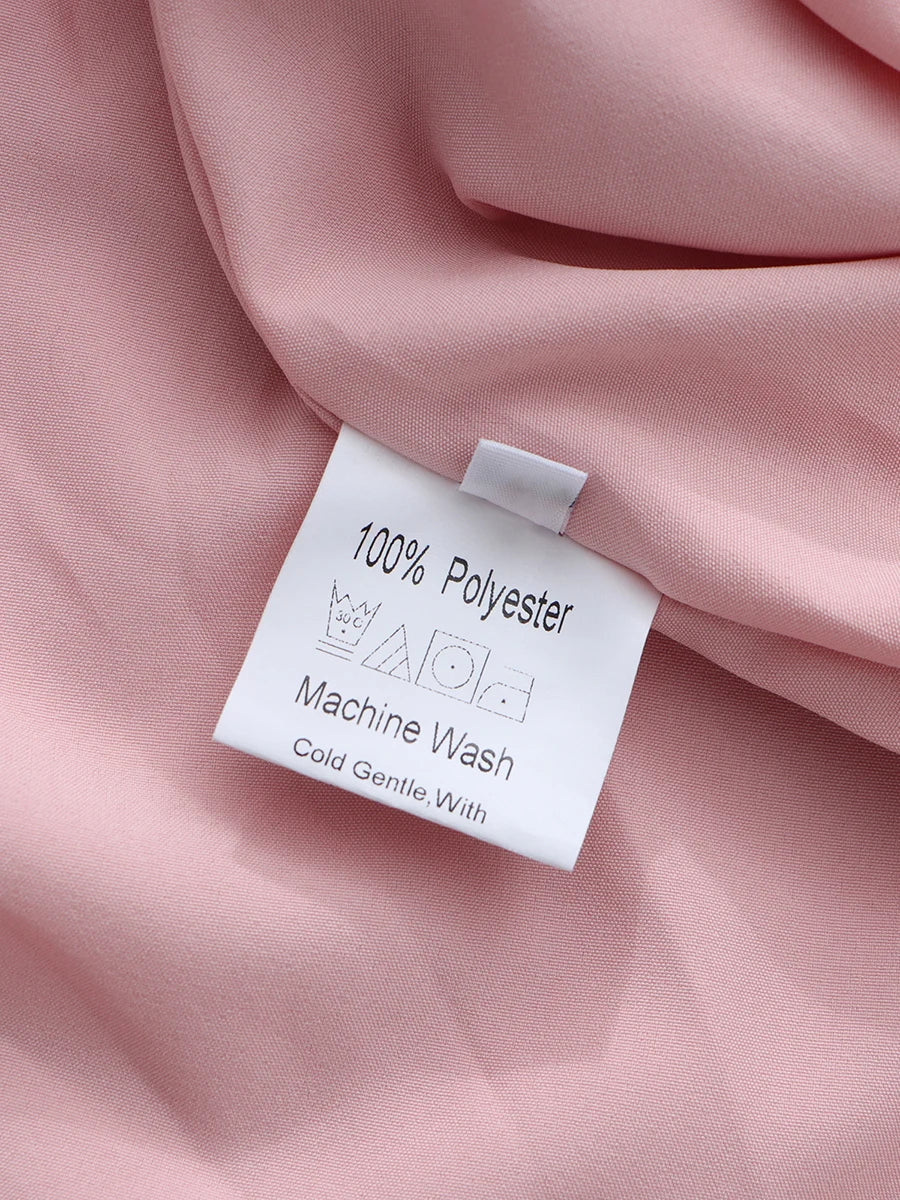 TWOTWINSTYLE Solid Spliced Ruffles Folds Elegant Dresses for Women Stand Neck Long Sleevs Tunic Temperament Dress Female Fashion