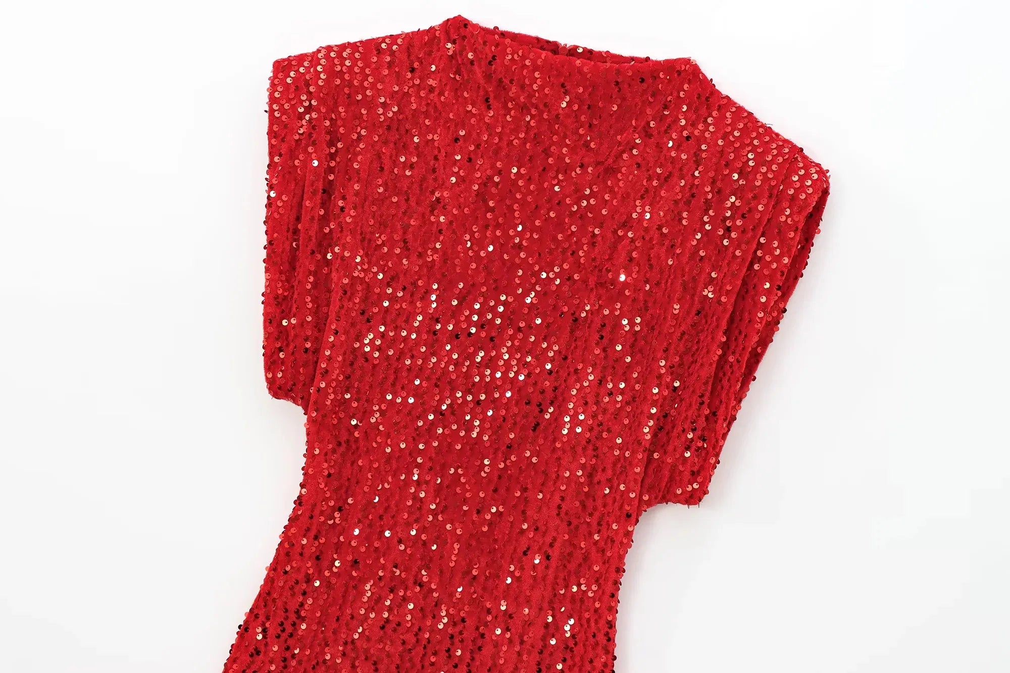 KONDALA 2026 Spring Women Sequined Party Dresses Shoulder Pad Sheath Mini Dress Sleeveless Valentine‘s Day Women Elegant Dresses