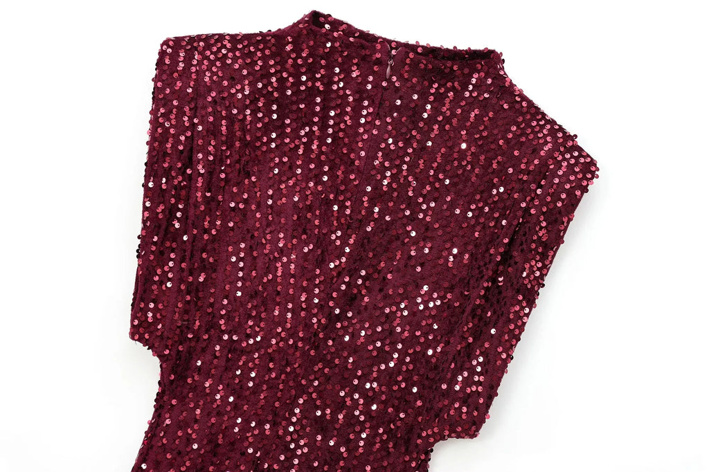 KONDALA 2026 Spring Women Sequined Party Dresses Shoulder Pad Sheath Mini Dress Sleeveless Valentine‘s Day Women Elegant Dresses