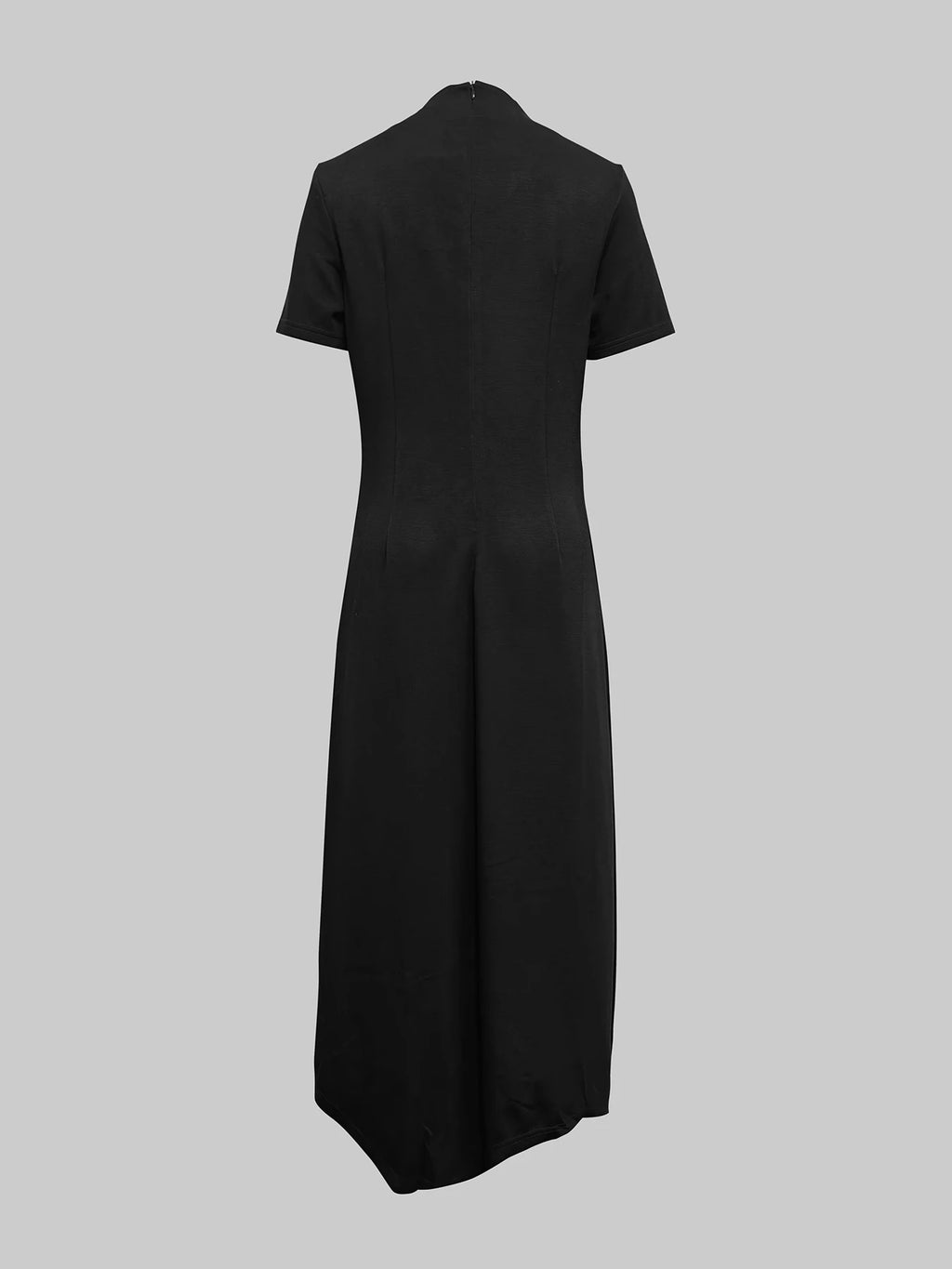 Modigirl Wedding Black Dresses for Women Gold Button Clothes Asymmetrical 2025 Summer Woman Short Sleeves Party Maxi Dresses