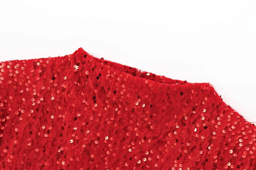 KONDALA 2026 Spring Women Sequined Party Dresses Shoulder Pad Sheath Mini Dress Sleeveless Valentine‘s Day Women Elegant Dresses