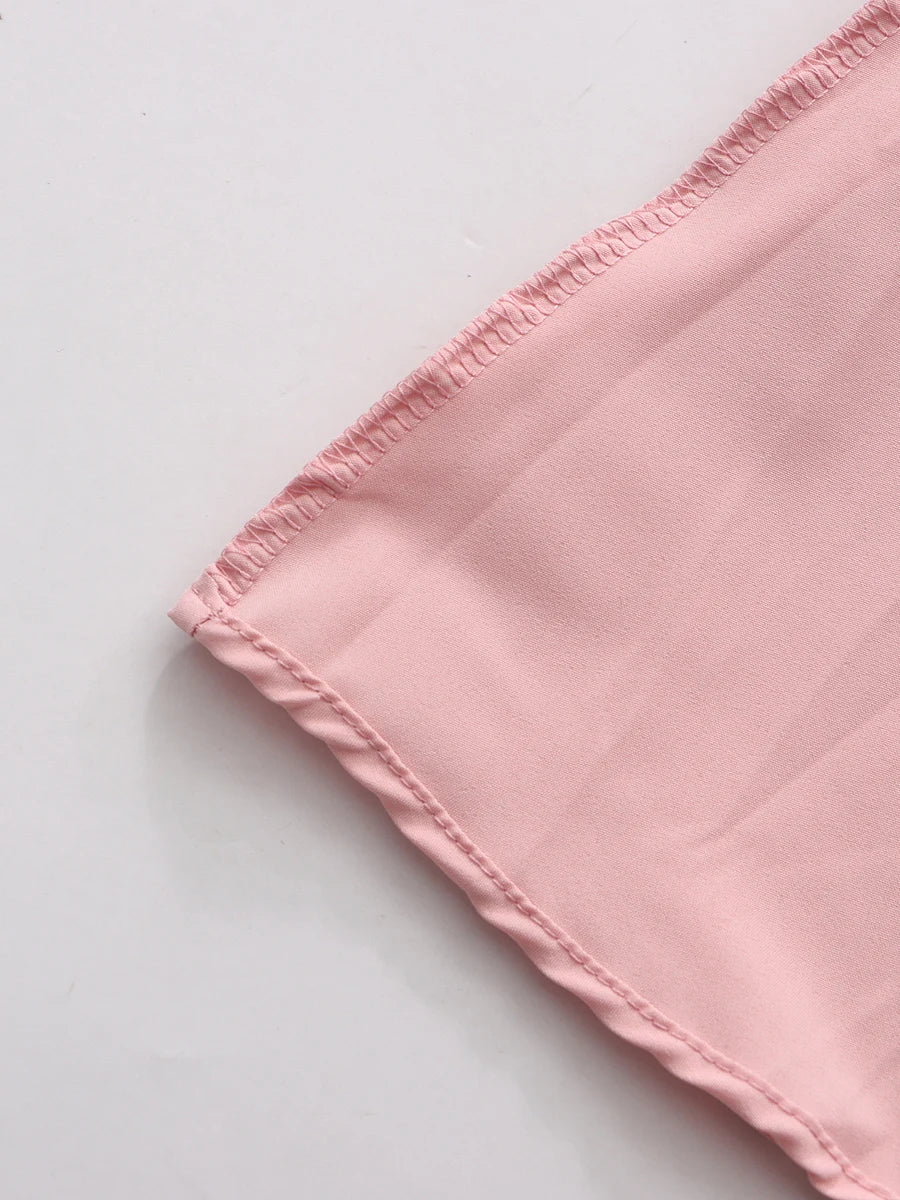 TWOTWINSTYLE Solid Spliced Ruffles Folds Elegant Dresses for Women Stand Neck Long Sleevs Tunic Temperament Dress Female Fashion
